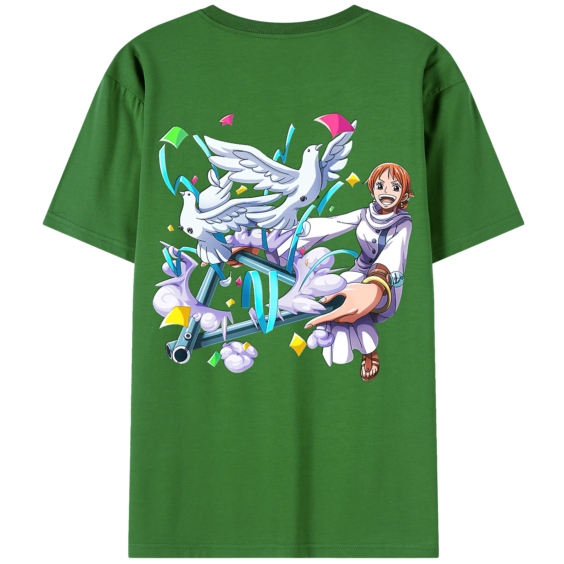 （画像用） ワンピース ナミ ONE PIECE Nami レディース半袖Tシャツ(バックプリント)